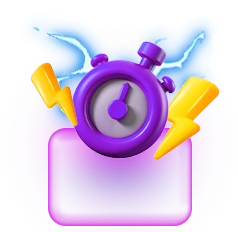 Fast transactions icon for casino payments.