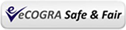 eCOGRA safe gaming logo with shield.